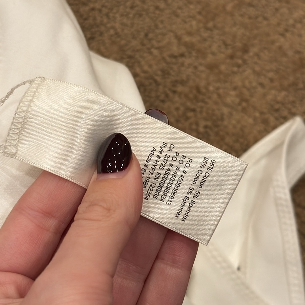 Aritzia White Scoop Neck Ribbed Bodysuit - Picture 5 of 5